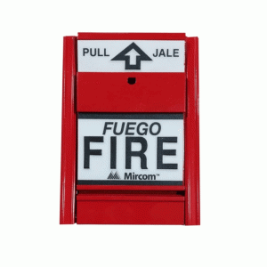 PALANCA DE INCENDIO METALICA MIRCOM MS-401SU ROJA