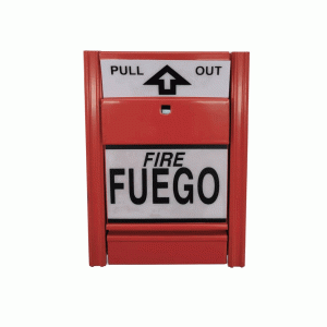 PALANCA DE INCENDIO METALICA F-101S-VV ROJA VCONN