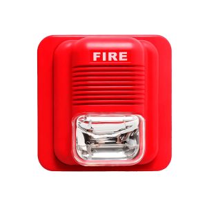BALIZA STROBO CON SIRENA 12V/24VDC EPA-183B COLOR ROJO