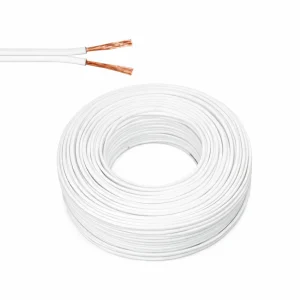 CABLE 2X18 AWG BLANCO ROLLO 100 METROS VICONN