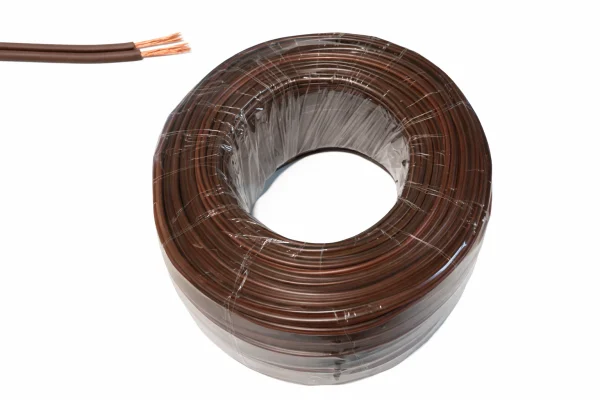 CABLE 2X24 AWG COLOR CAFE ROLLO DE 100 METROS VCONN – Fixistech