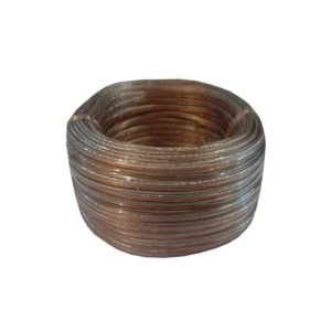 CABLE 2x24 AWG TRANSPARENTE ROLLO DE 100 METROS VCONN